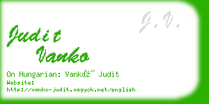 judit vanko business card